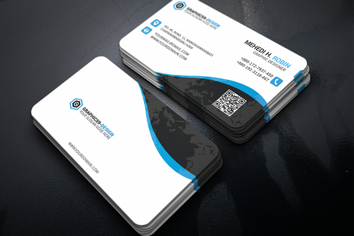 Creative Business Card Design vol-01, a Business Card Template by graphica59 (Photo 3 of 7)