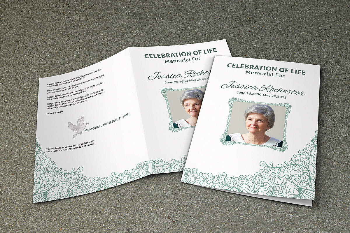 Funeral Program Template-V324, a Brochure Template by Template Shop (Photo 1 of 4)