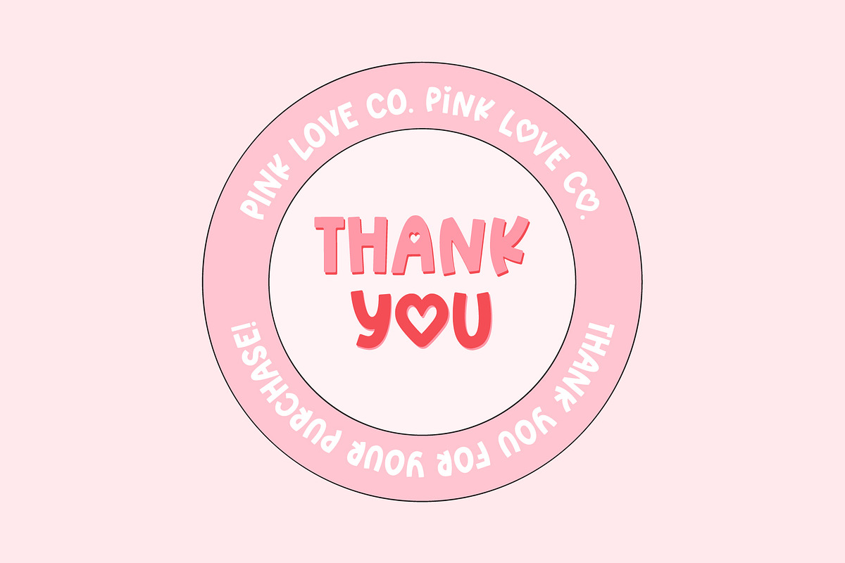 Pink Love - All Caps Heart Font, a Sans Serif Font by Kaya Fonts (Photo 20 of 20)