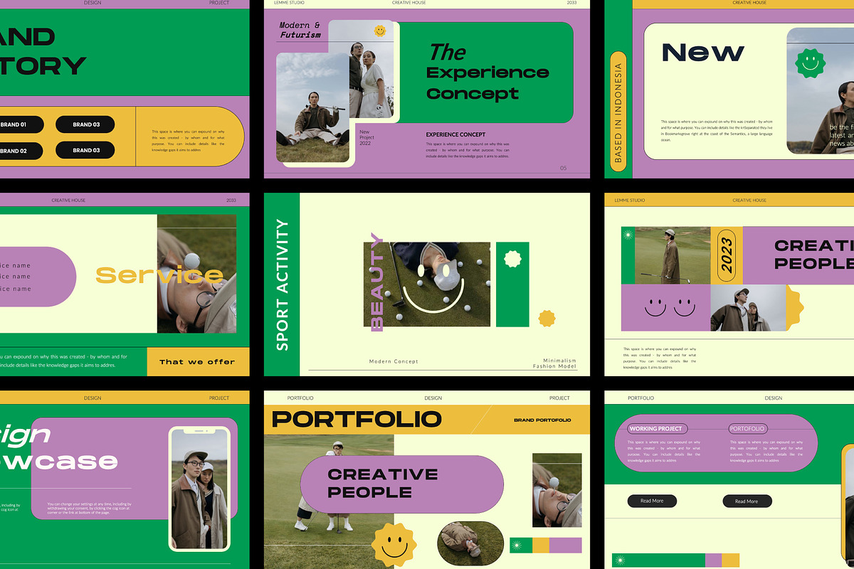 Golf Concept - Keynote Template, a Presentation Template by Meliora Studio (Photo 1 of 8)