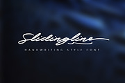 Slidingline Script Typeface, a Script Font by alphadesign (Thumbnail 1 of 7)
