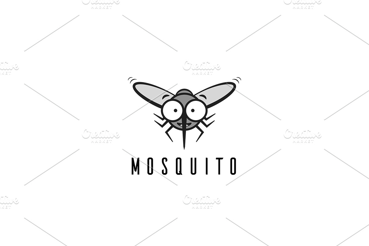 Happy Mosquito logo, a Branding & Logo Template by Piro Concept (Photo 2 of 3)