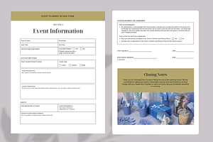 EVENT PLANNER INTAKE FORM