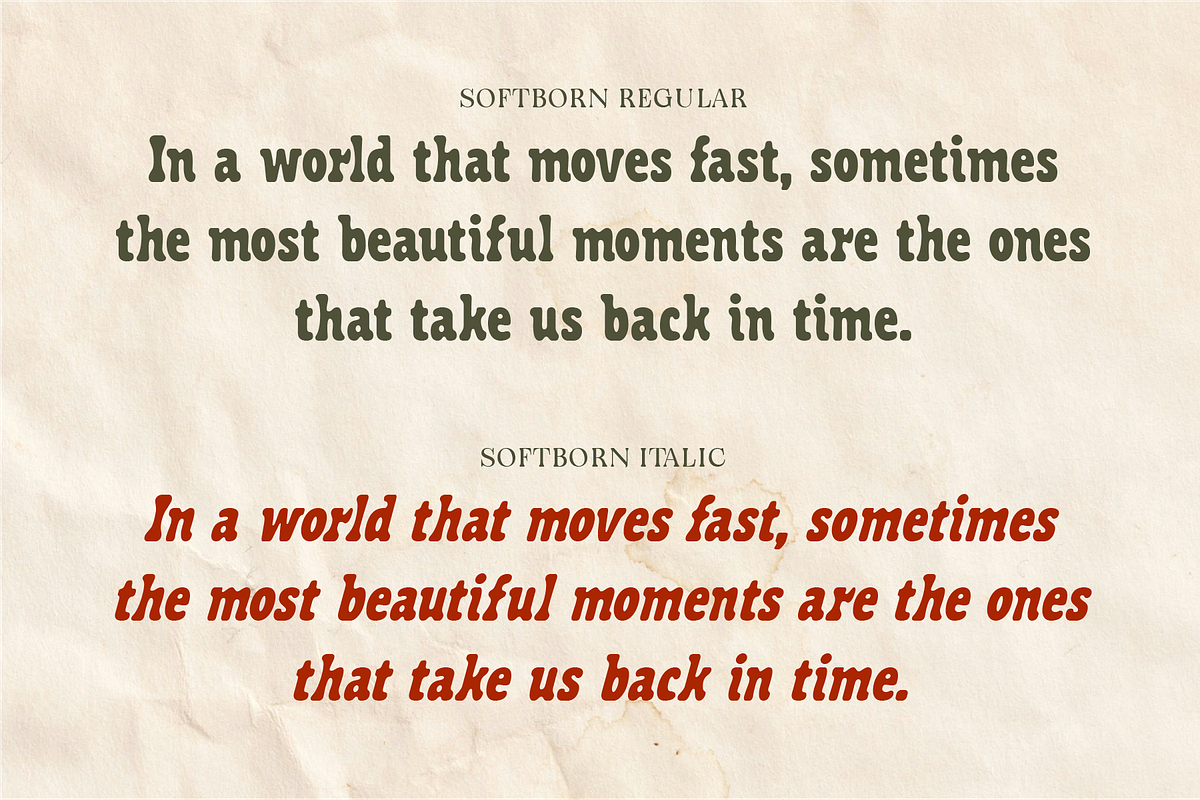 Softborn - Round Slab Serif, a Slab Serif Font by Indotype Foundry (Photo 3 of 10)