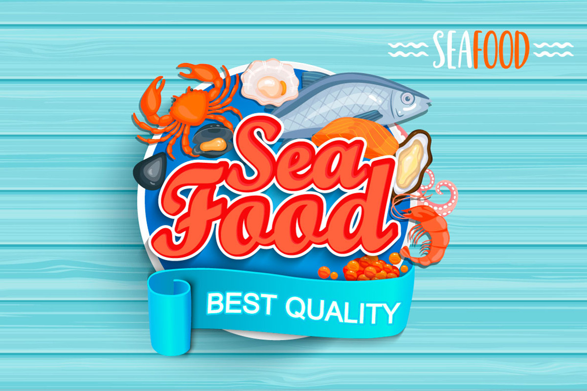 Seafood emblems and icons., a Food Illustration by tanda_V (Photo 5 of 5)