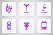 Wine | 16 Thin Line Icons Set, an Outline Icon by Alex Blogoodf (Thumbnail 4 of 9)