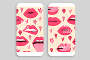 Lips vector set, a Graphic by Cute art (Thumbnail 7 of 8)