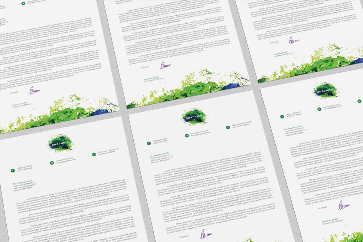 Corporate Letterhead 11 with MS Word, a Stationery Template by ND Design (Photo 8 of 9)