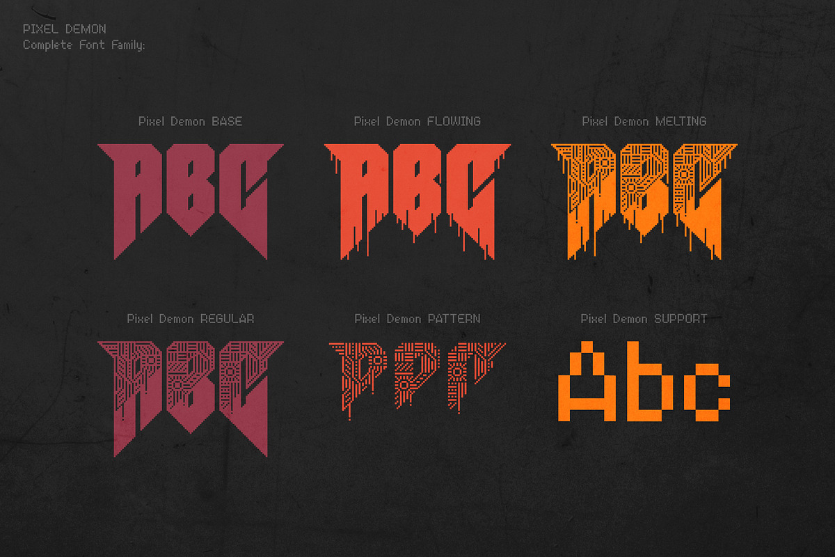 Pixel Demon - Vintage Gamer Font, a Blackletter Font by Gleb Guralnyk (Photo 6 of 8)