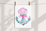 Pink Nautical Clipart, an Illustration by Libby Wishes (Thumbnail 4 of 7)