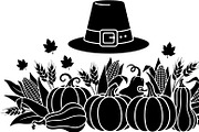 Thanksgiving Harvest Silhouette, an Illustration by Creativeshirt (Thumbnail 10 of 51)
