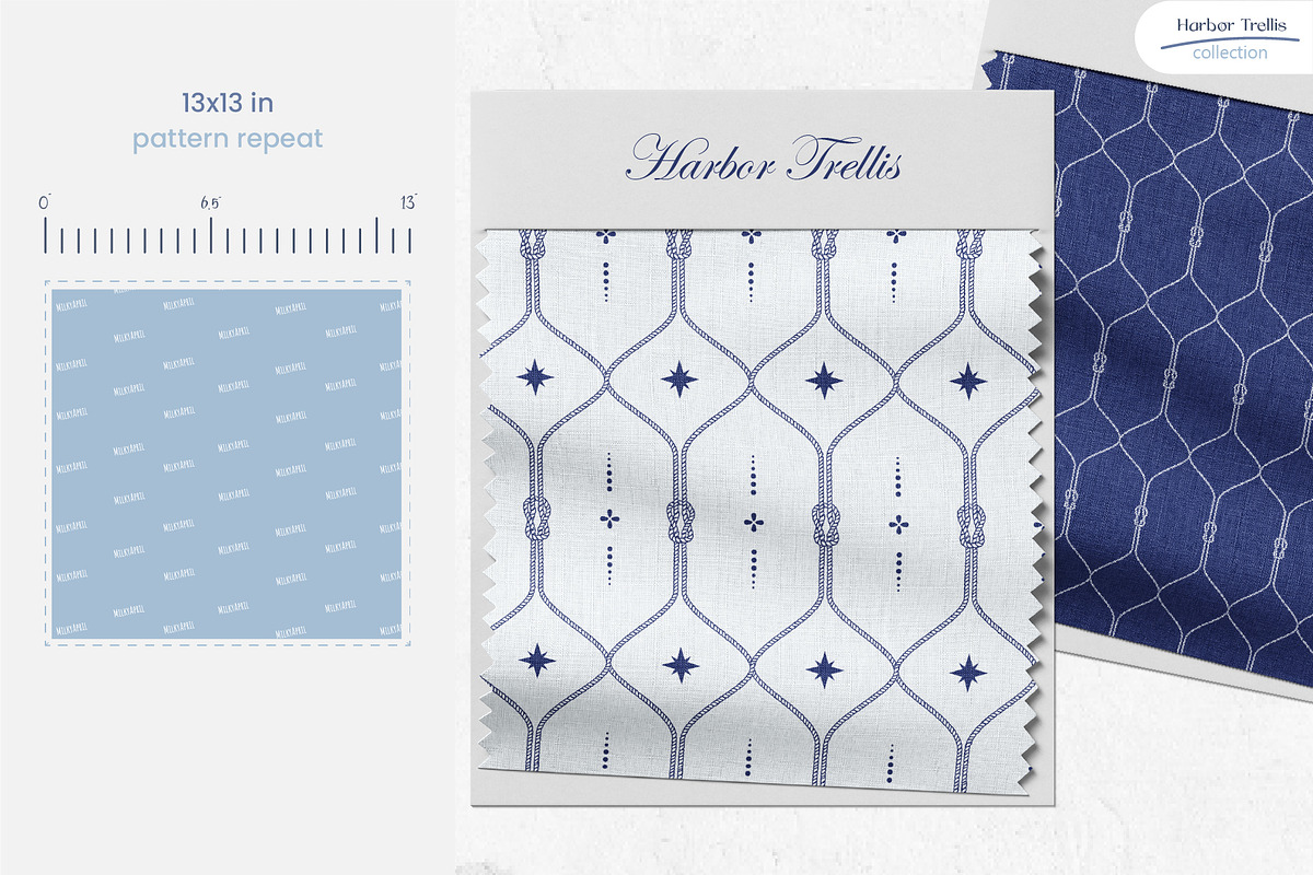 Harbor Trellis - Nautical Patterns, a Pattern Graphic by InaCorart (Photo 7 of 11)