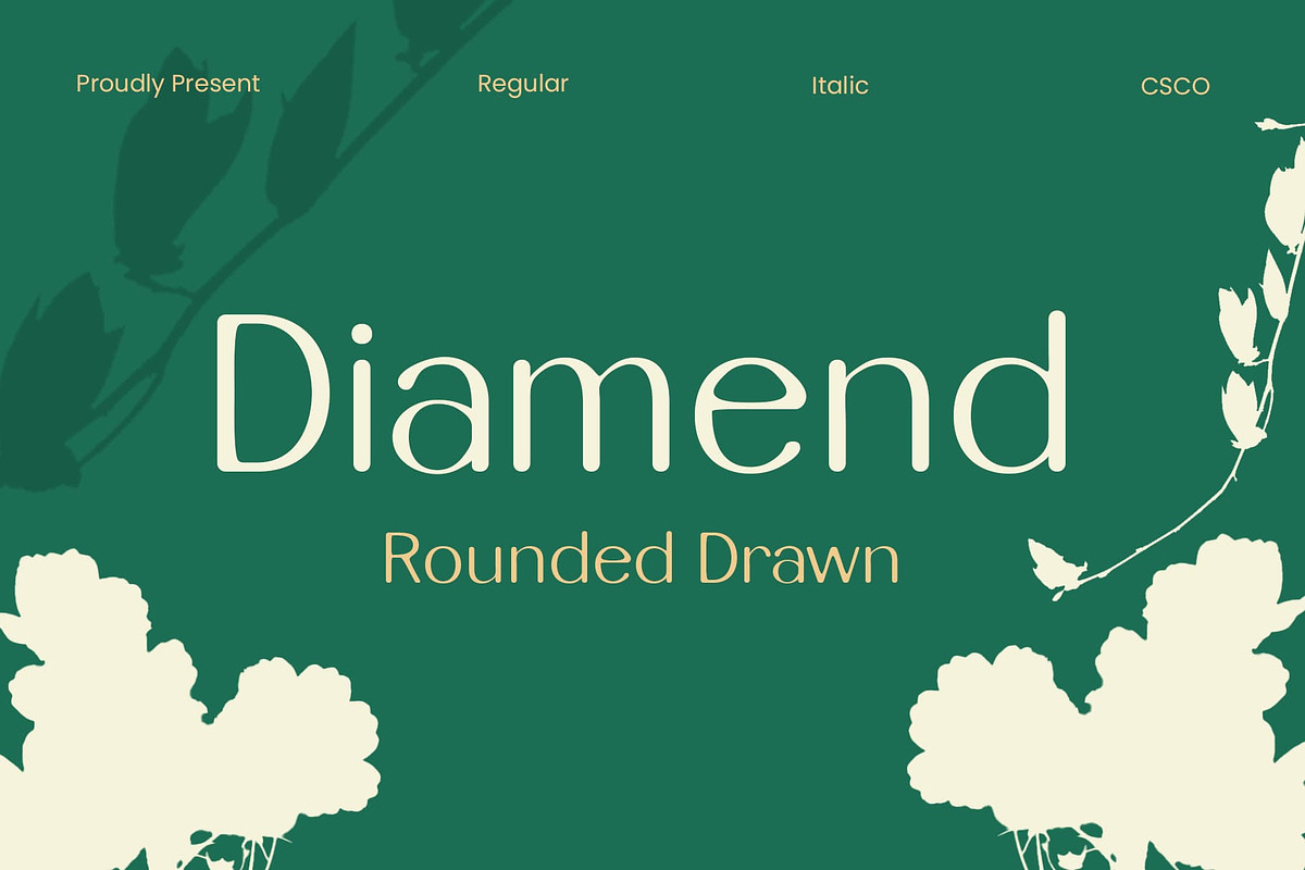 Diamend Rounded Drawn, a Sans Serif Font by Craft Supply Co. (Photo 1 of 8)