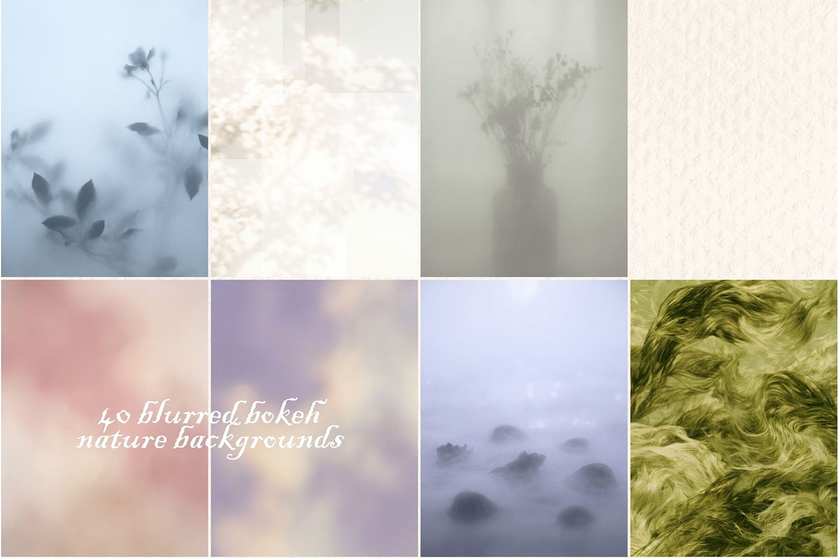 Whisper Bloom / Bokeh Collage Kit, an Object Graphic by Natali Batu (Photo 5 of 14)
