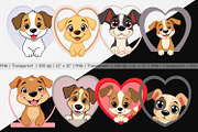 Clipart Heart Dog, a Graphic by Artnoy (Thumbnail 2 of 5)