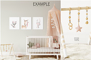 Kids Frames & Wall Mockup Bundle - 6, a Print Template by Yuri-U (Thumbnail 17 of 28)