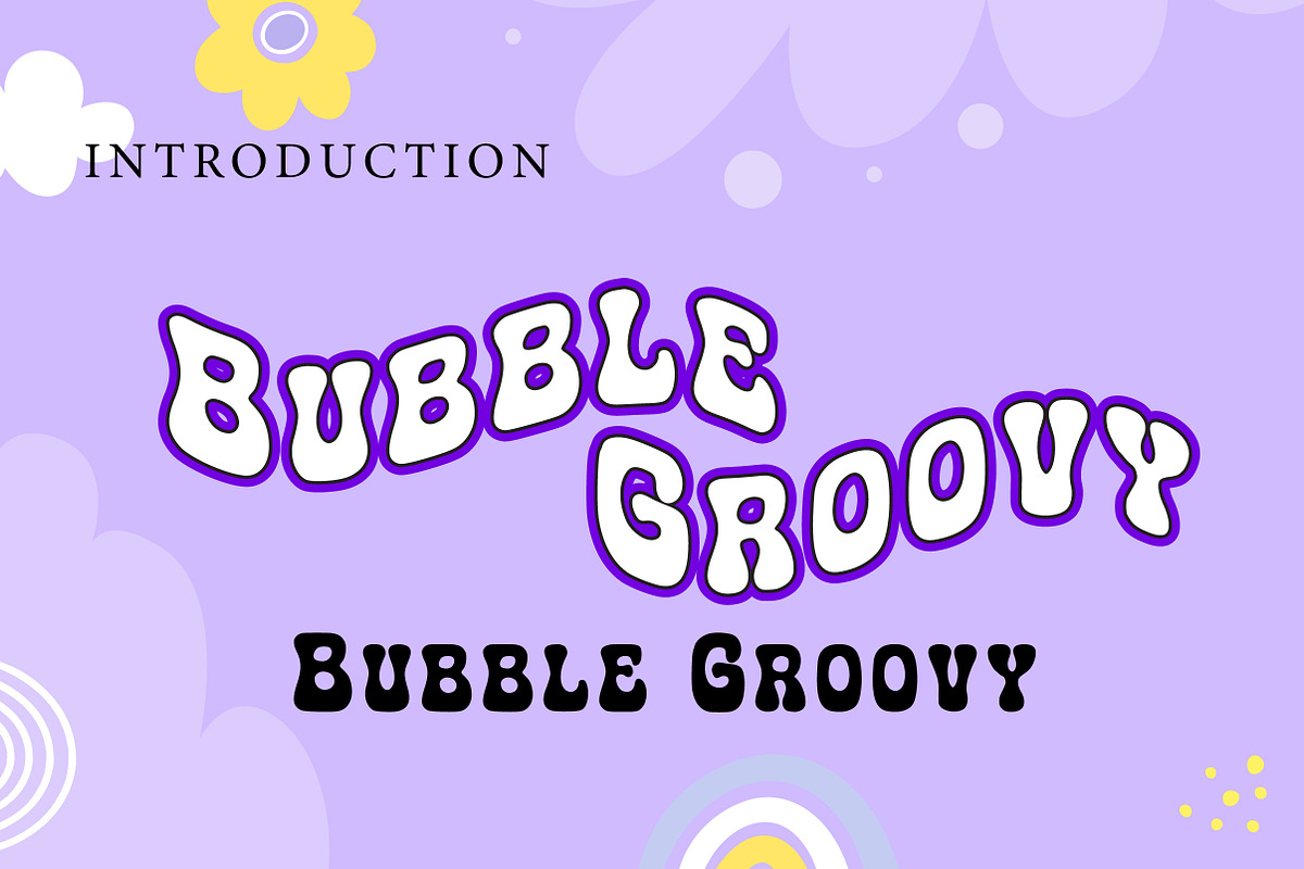 Bubble Groovy, a Slab Serif Font by Wow Magic (Photo 1 of 2)
