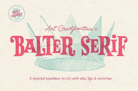 Balter Serif font family