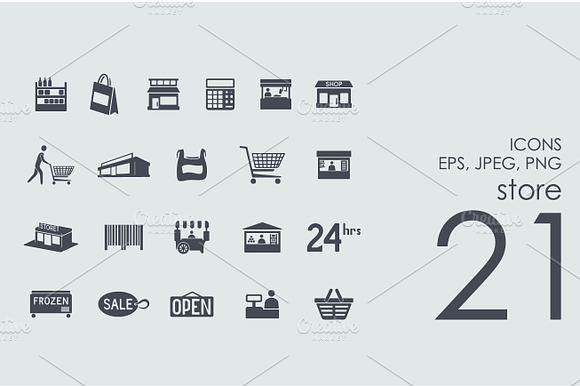 21 Store Icons