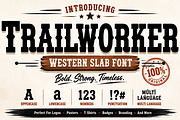 Trailworker, a Slab Serif Font by Wow Magic (Thumbnail 1 of 8)