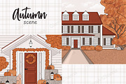 Autumn Scene, a Seasonal Illustration by GlamArtZhanna (Thumbnail 3 of 3)