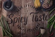 Spicy Taste typeface, a Script Font by VozzyStock (Thumbnail 1 of 5)