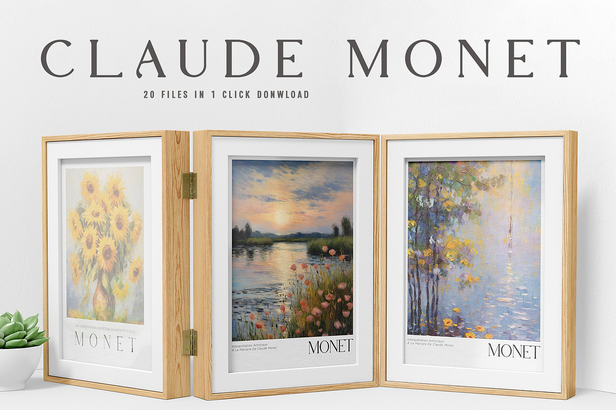 Art Poster Echoing Monet's Style, a Decorative Illustration by Vibrand Studio (Photo 1 of 14)
