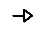Right Arrow Icon Bundle, an Icon by Artivon (Thumbnail 9 of 10)