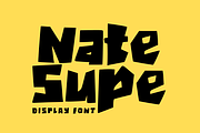 Nate Supe - Display Font, a Symbol Font by GFRcreative (Thumbnail 1 of 4)