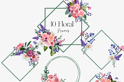 SALE! Florena watercolor floral, a Decorative Illustration by Julia Bogdan (Thumbnail 9 of 10)