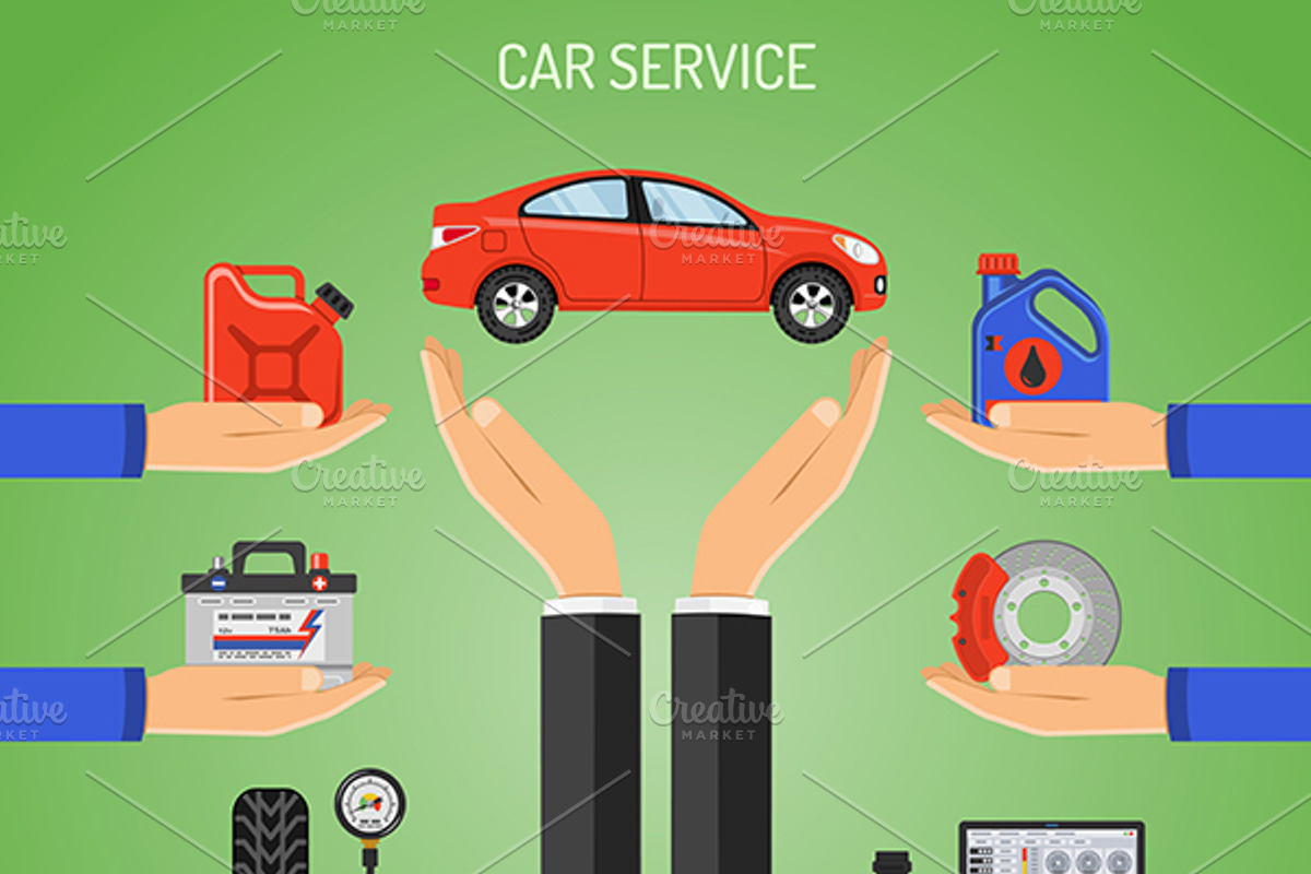 Car Service, a Technology Illustration by TAlex