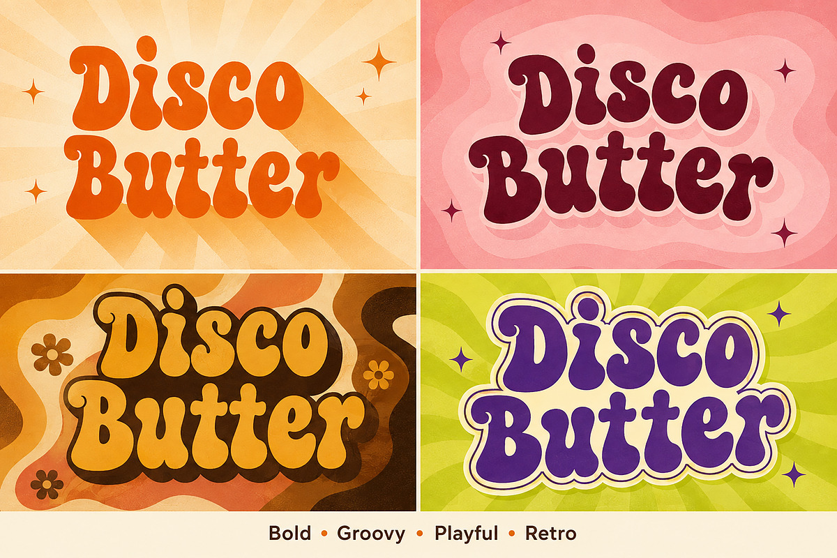 Disco Butter, a Script Font by Wow Magic (Photo 3 of 4)