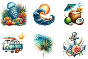 Summer Coastal Sublimation, an Illustration by DreamArtGraphic (Thumbnail 3 of 5)