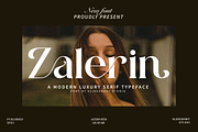 Zalerin || Modern Serif Typeface, a Serif Font by Idea Studio (Thumbnail 1 of 12)