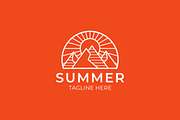 Mountain Summer Badge Logo, a Branding & Logo Template by Signatoro (Thumbnail 2 of 3)