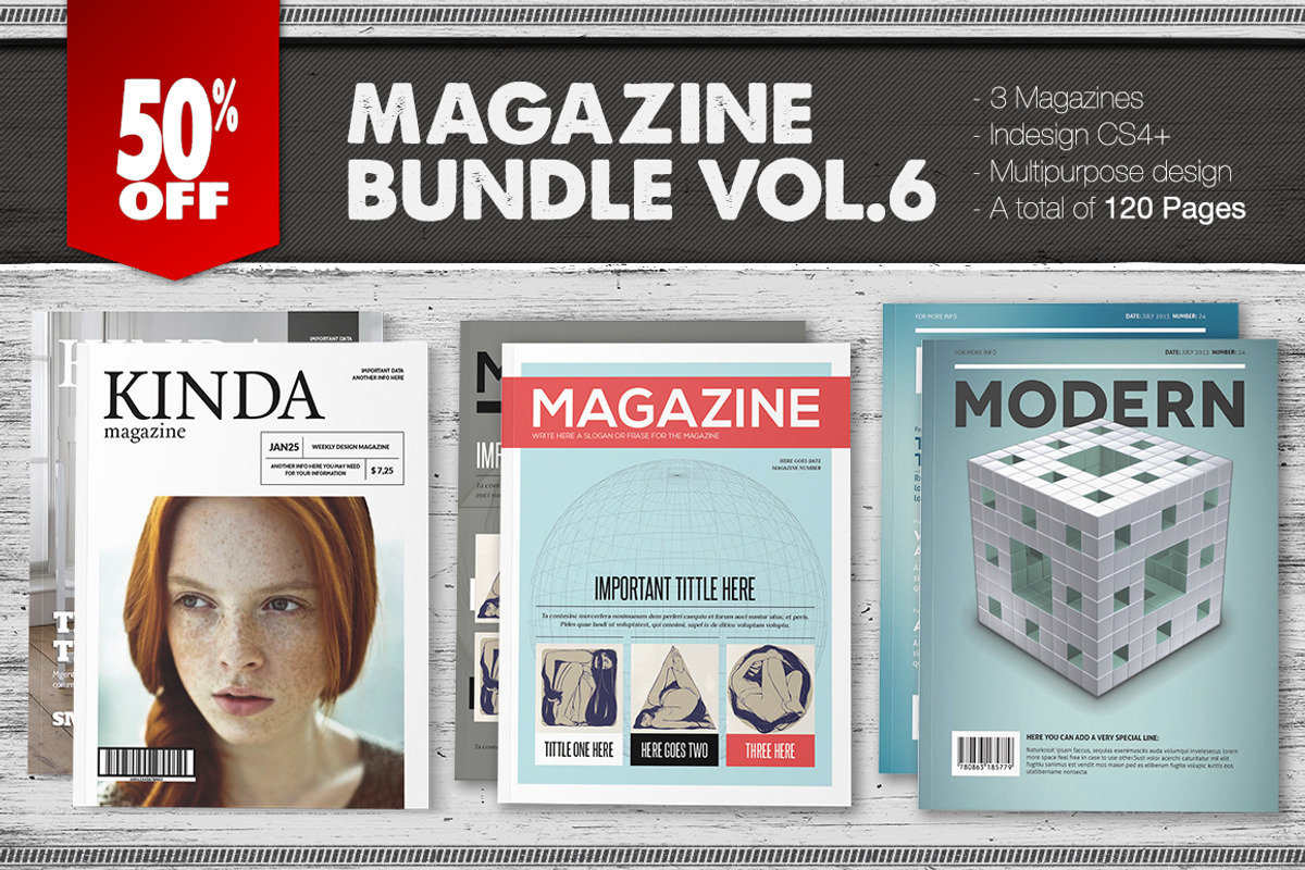 Magazine Bundle 6, a Magazine Template by Luuqas Design (Photo 1 of 5)