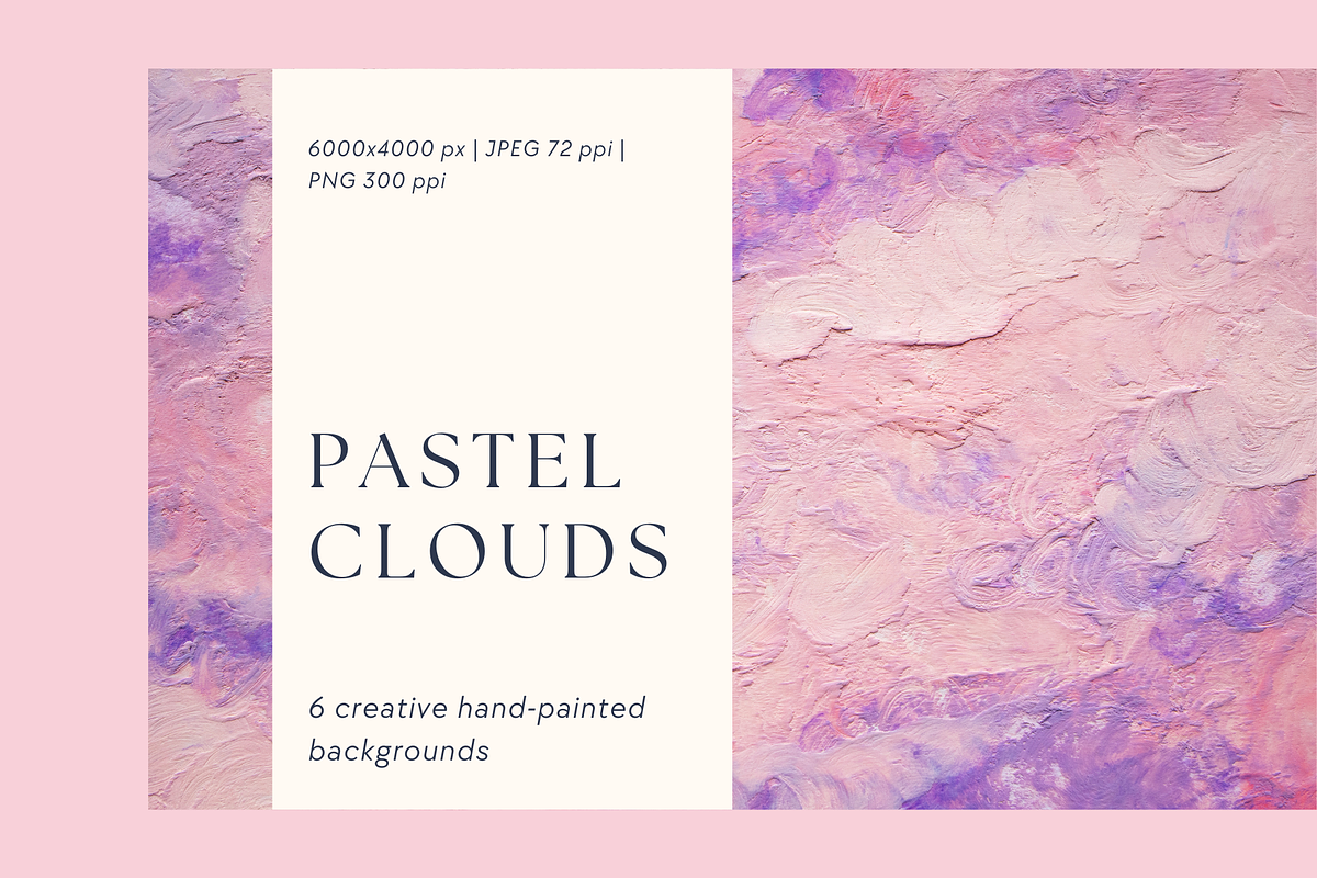Abstract Backgrounds Pastel Clouds, a Texture Graphic by Olha Kozachenko (Photo 1 of 7)