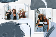 Set Abstract Blue Navy Shapes, an Object Graphic by MilanaDesignShop (Thumbnail 6 of 6)