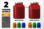 5lb Whey Protein Jar Mockup C2-Pro, a Packaging Mockup by Design Warlord (Thumbnail 3 of 16)