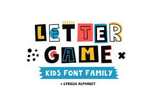 LetterGame - Kids Font Family