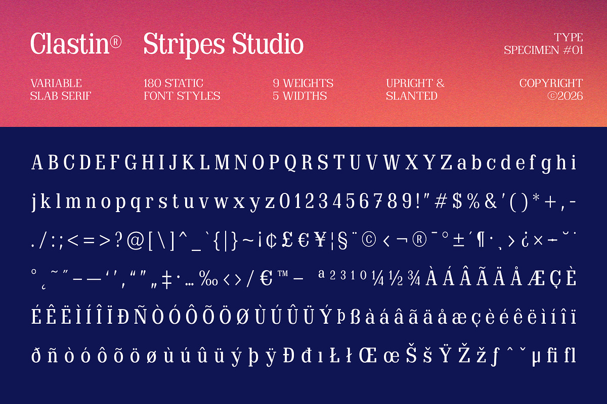 Clastin Variable, a Slab Serif Font by Stripes Studio (Photo 15 of 15)