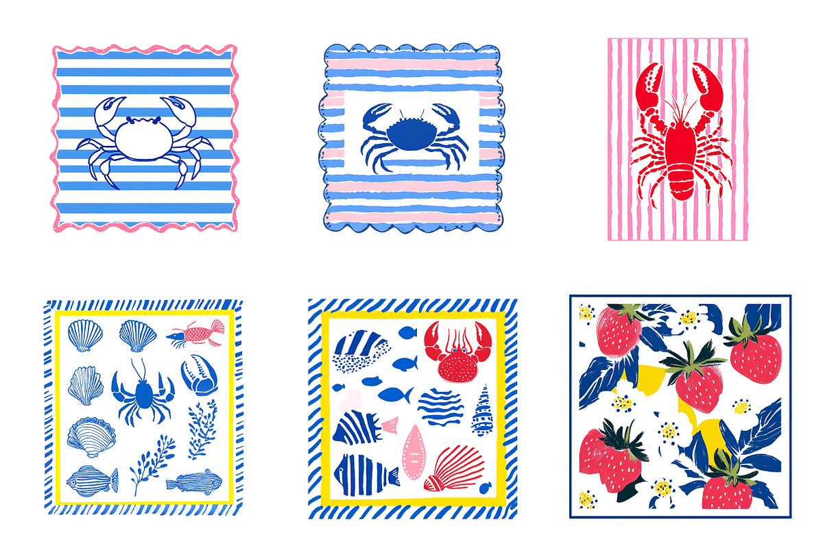 Summer Frame Coastal Clipart, an Illustration by SinaCreation (Photo 5 of 8)