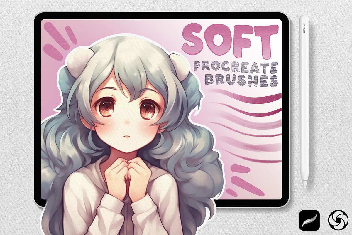 Procreate Sketch Soft Brushes, a Brush Add-On by BrushArchive (Photo 1 of 10)