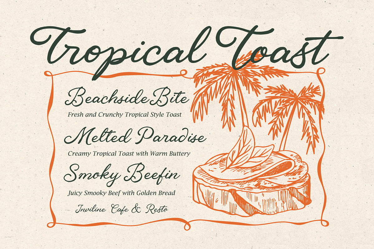 BistroScrawl Handwriting Script Font, a Script Font by Inviline.co (Photo 2 of 10)