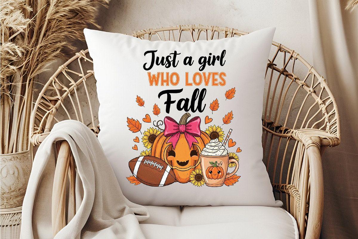 Just a Girl Who Loves Fall Png,, an Illustration by DreamCafeArt (Photo 6 of 7)