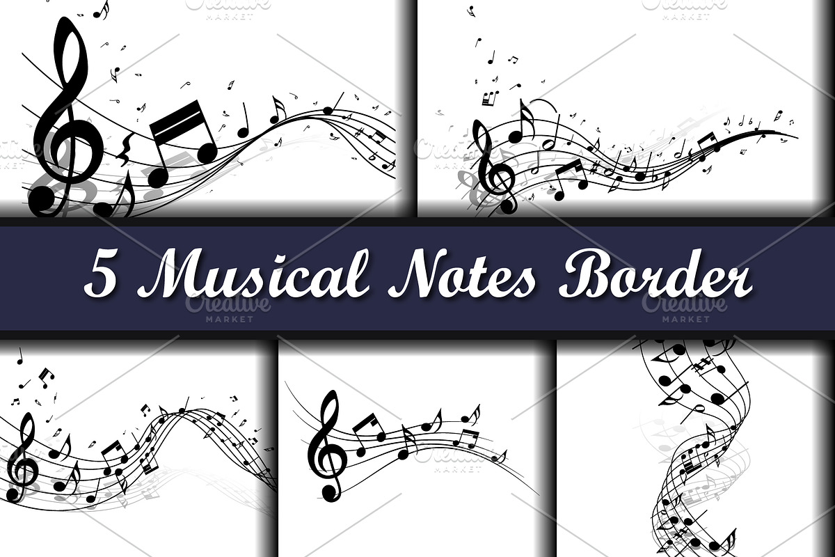 Musical Notes, a Decorative Illustration by Pavel Vectors (Photo 1 of 6)