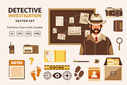 Detective Investigation Vector Set, an Object Graphic by KAZ by IanMikraz Studio (Thumbnail 3 of 3)