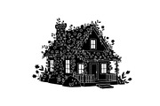 Cute House Silhouette Bundle, an Illustration by Designs_River (Thumbnail 12 of 31)