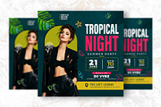 Tropical Night PSD Template Flyer, a Flyer Template by Shajib Shikder (Thumbnail 2 of 2)