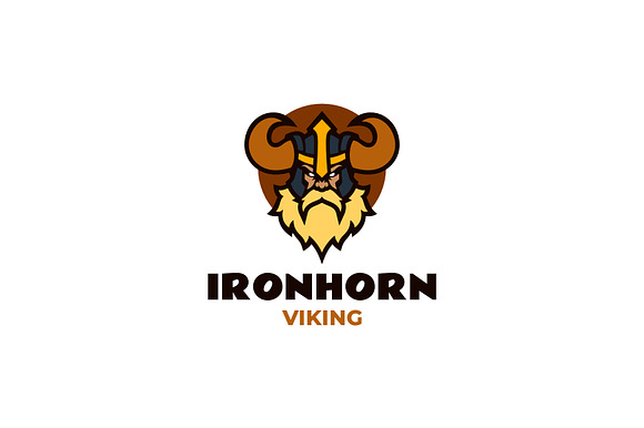 Mascot Modern Viking Logo Design preview 4